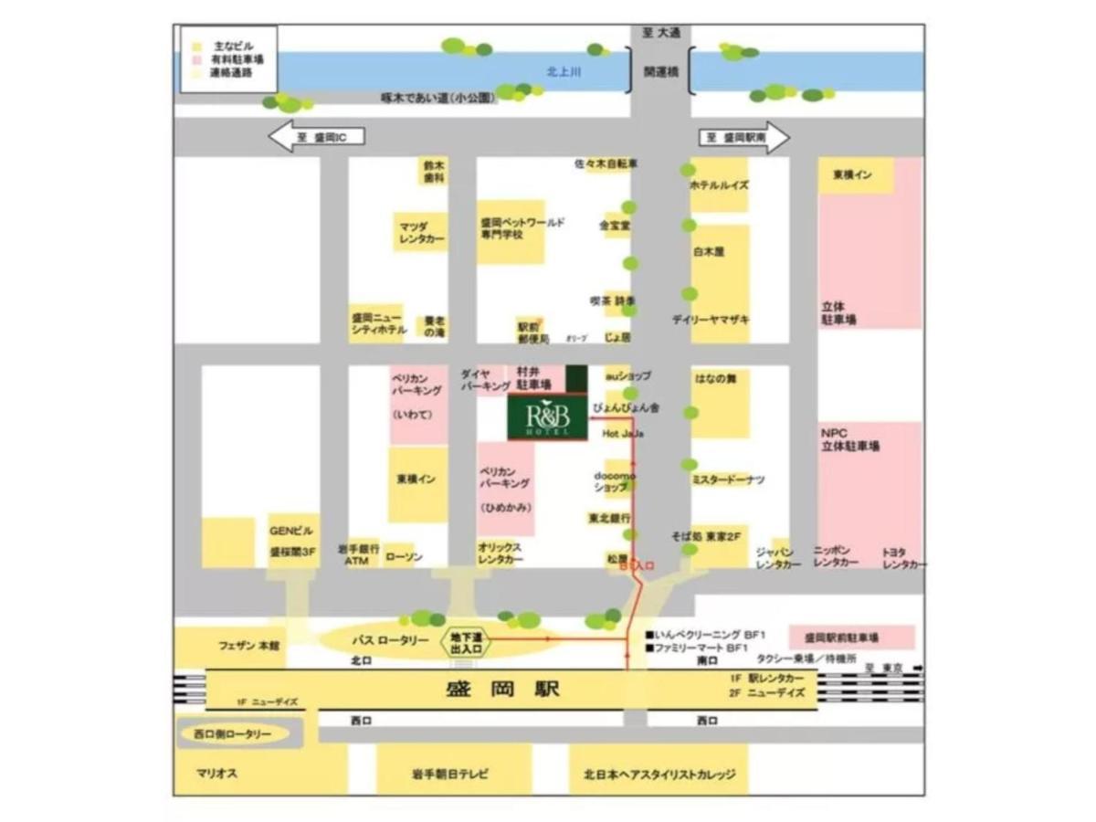 R&B Hotel Morioka Ekimae - Vacation Stay 38792V Eksteriør billede